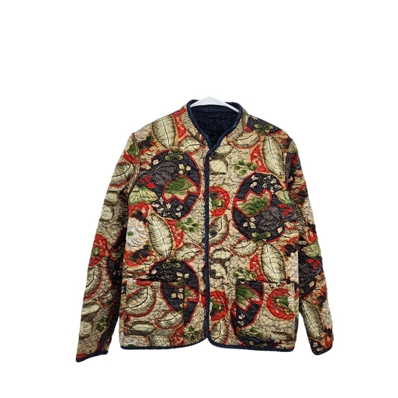 Chico's Women's Vintage Quilted Reversible Jacket - Picture 1 of 10